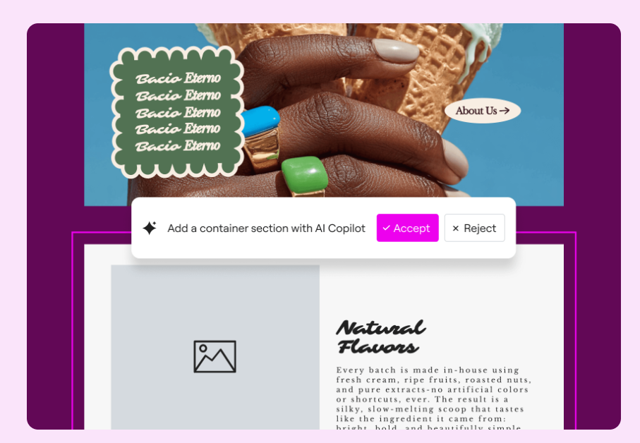 Elementor AI fonctionnalités