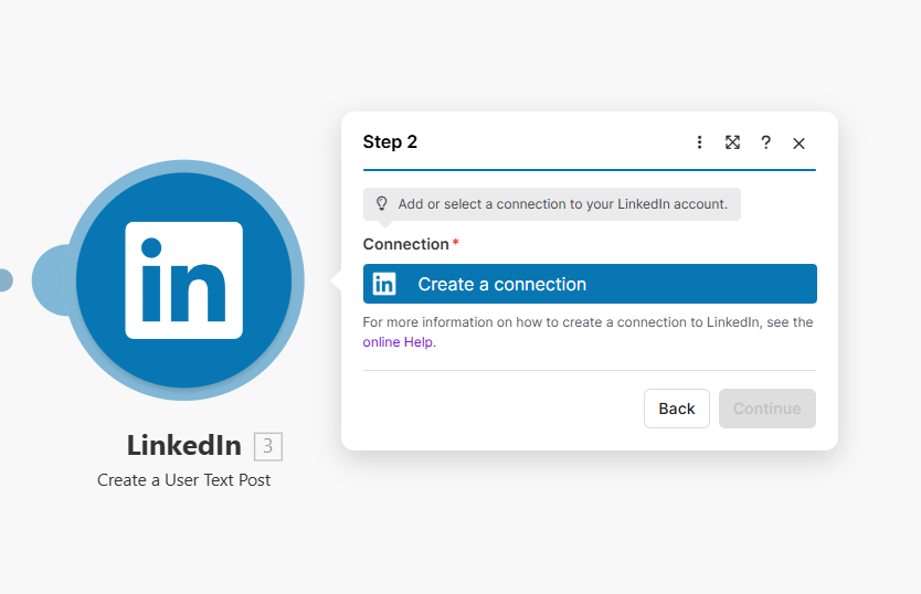 Module LinkedIn - Create a User Text Post