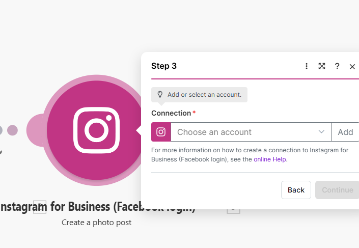 Module Instagram - Publication du post