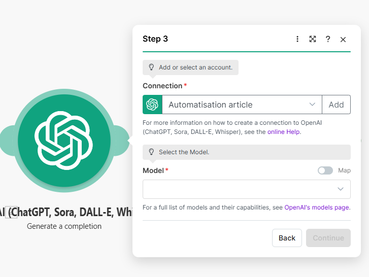 Module OpenAI - Génération de la description
