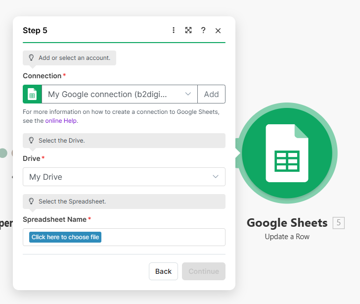 Module Google Sheets - Mise à jour